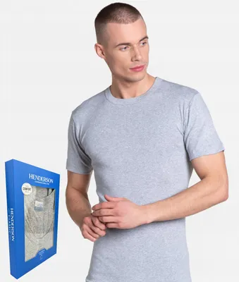 Produktbild von Hemd - Herren T-Shirt Größe M - Baumwoll T-Shirt grau - klassische Herrenbekleidung