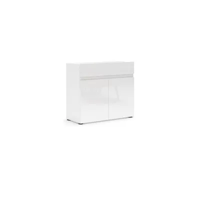 Produktbild von Sideboard >Mister< in weiss, Lack Hochglanz - 90x80x38cm (BxHxT)
