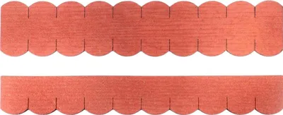 Produktbild von 1 Streifen Dachschindeln Biberschwanz (50 mm) - First rot