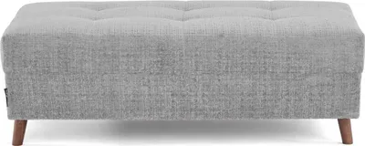 Image de Lisa Design Rune - pouf en velours texturé , Gris