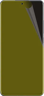 A smartphone screen protector is shown on a smartphone.