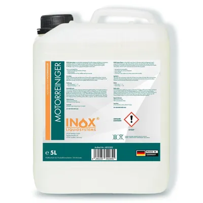 Produktbild von INOX® Motorreiniger - 25L Konzentrat – Reiniger-Konzentrat für den Motor - Motorraum Reiniger & Entfetter - Motorsystemreiniger & Pflege von Auto, Motorrad & anderen Kfz