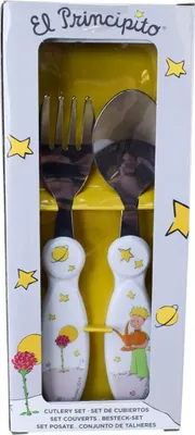 Produktbild von Der kleine Prinz Besteck für Kinder 15cm Metall / Kunststoff 2-teilig