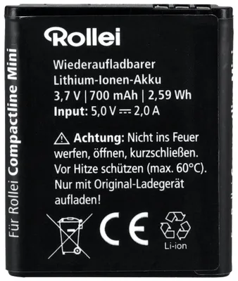 Produktbild von Rollei Ersatzakku für die Compactline Mini Kamera