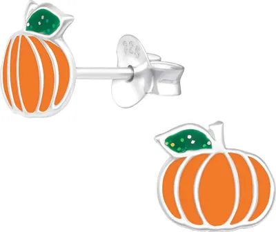 Produktbild von Ohrstecker 925 Sterling Silber Kürbis