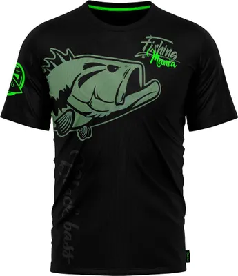 Produktbild von HOTSPOT DESIGN Black Bass Mania, M, schwarz-grün, T-shirt, 010001602