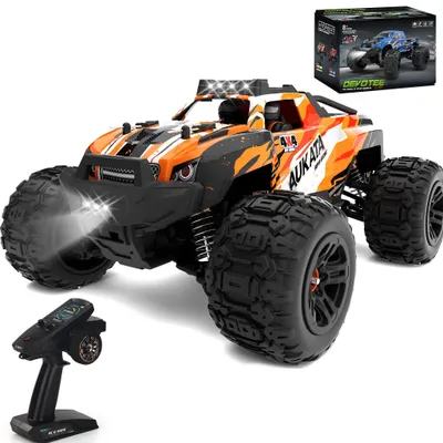 Obrázek produktu pro Lebula dálkově ovládané terénní auto 4x4 pilot terénní 40 km/h velké na dálkové ovládání oranžové 1:8