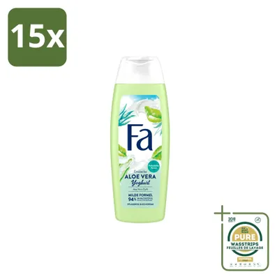 Zdjęcie produktu dla 15 sztuk żelu pod prysznic Fa Yoghurt z aloesem - 250 ml - zestaw ekonomiczny