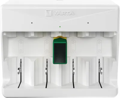 Obrázok produktu pre Varta Universal Charger, Nikel-Metal Hydrid (nimh), Skrat, 9V, AA, AAA, C, D, 4 kusov, Vrátane batérií