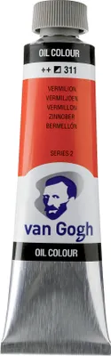 Immagine prodotto di Vernici ad olio Van Gogh in tubetto 40 ml Vermillion 311