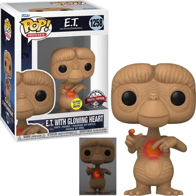 Zdjęcie produktu dla Funko POP E.T. 1258 E.T. with Glowing Heart  Special Edition Limitowana Figurka Kolekcjonerska