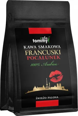 Immagine prodotto di Chicchi di caffè aromatizzati, 100% Arabica, appena tostati, French Kiss, 250 g