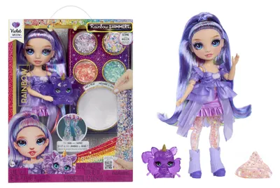 Produktbild von Rainbow High Rainbow Shimmers with Slime Fashion Doll - Violet (purple), Modepuppe, Weiblich, 4 Jahr(e), Junge/Mädchen, 280 mm, Mehrfarbig