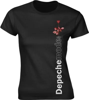 Produktbild von Depeche Mode - "Violator Side Rose" T-Shirt für Damen PH618 (L) (Schwarz)