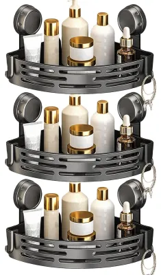 Image de Étagères de douche sans perçage, pour salle de bain et cuisine