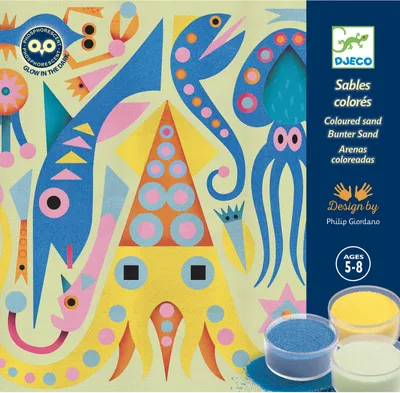 Produktbild von Kreativworkshop mit fluoreszierendem Sand, Lichter aus dem Meer
