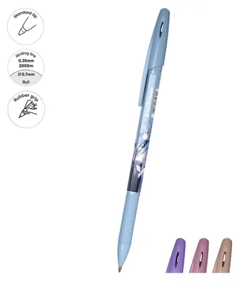 Produktbild von Kugelschreiber R-301 Manga 0,35mm mit Gummigriff 1 Stück sortiert Blau