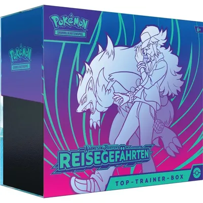 Produktbild von Pokémon-TCG: Karmesin & Purpur - Reisegefährten - Top Trainer Box, Sammelkarten
