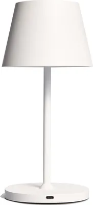 Produktbild von LED-Tischleuchte ROLF KERN „Club“ 25cm weiß Akku dimmbar