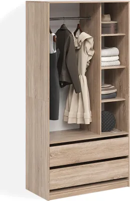 Image de L'armoire Livinity Trento Sonoma avec 2 tiroirs, Model 58962
