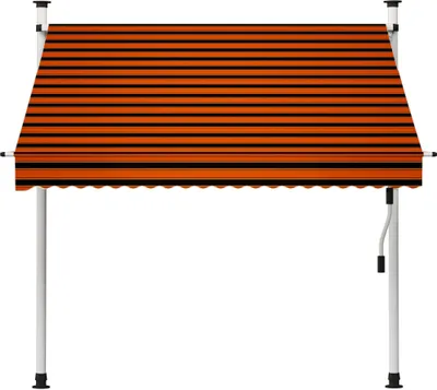 Obrázek produktu pro ručně stahovací markýza vidaXL 200 cm oranžová a hnědá