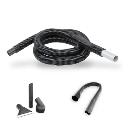 Obrázek produktu pro MisterVac kompatibilní s / náhradní sadou hadic (cca 2 metry) + flex hubice (cca 64 cm) + štěrbinová hubice + hubice na čalounění + kartáč na nábytek Makita ##MODELL_name
