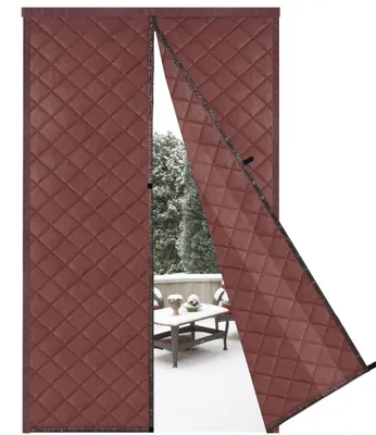 Obrázek produktu pro Magnetická termo-záclona pro dveře - 160 x 240 cm - HnědáPolyuretankůže