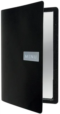 Imagen del producto de Securit MC-LRA4-EGBL, portafolio para menús EGO, formato DIN A4, de cuero, color
