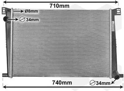 Immagine prodotto di Radiatore motore Van Wezel per Mini