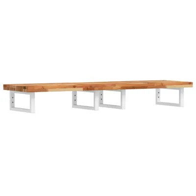 Produktbild von vidaXL Waschbeckenregal Wandmontage Stahl und Akazienholz