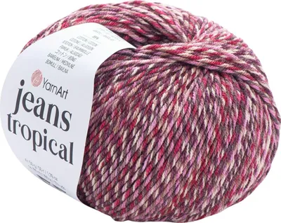 Produktbild von Yarn Art Jeans Tropical 619 Multi Strickgarn