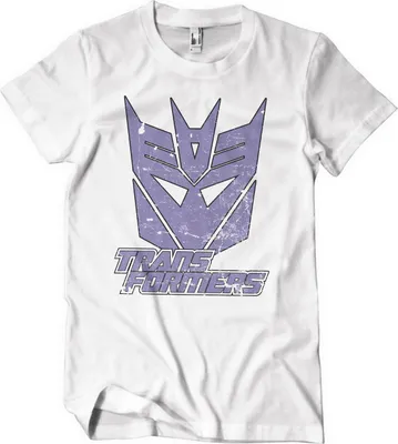 Produktbild von Washed Decepticon Duotone Shield T-Shirt - Medium - White