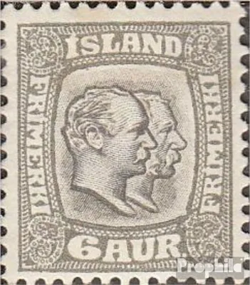 Produktbild von Briefmarken Island 1915 Mi 80 mit Falz Christian und Frederik