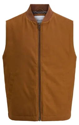 Productafbeelding van Jack & Jones 12278798_252_S, Quiltvest, Uni, Volwassen, Sluiting met rits, Katoen, Bruin