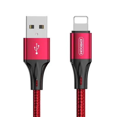 Produktbild von Joyroom USB-Kabel - Lightning 3 A 0,2 m rot (S-0230N1)