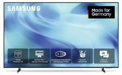Produktbild von Samsung 50" Crystal UHD U8099F 4K Smart TV (2025), 2,16 m (85"), 3840 x 2160 Pixel, LED, Smart-TV, WLAN, Schwarz