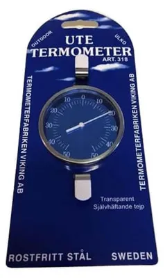 Obrázek produktu pro TEPLOMĚR FABRICEN Teploměr vnitřní/venkovní Nerezová ocel 75 mm