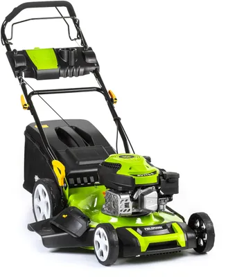 Obrázek produktu pro FIELDMANN FZR 5115-170B Benzinová sekačka, motor: OHV, 170 cc, 2.8 kW, šasi sekačky: Ocel, záběr sečení: 51 cm, systém sečení 4 v 1 – sběr, zadní a boční odhoz, mulčování
