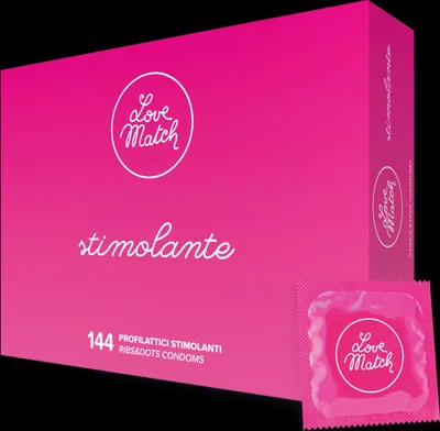 Produktbild von Love Match - Stimolante - Ribs and Dots Condoms -