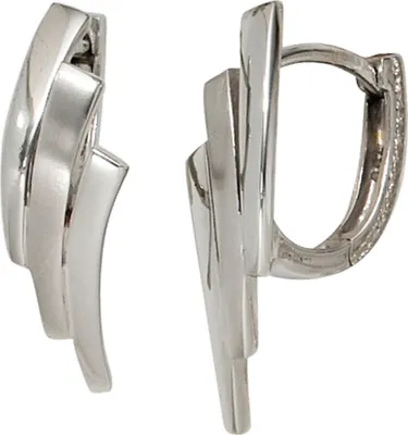 Produktbild von Ohrringe Creolen Creole Ohrschmuck aus 925 Silber teilmattiert Damen