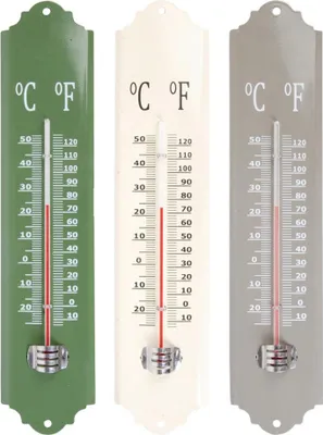 Image de Thermomètre Esschert Design métal assorti ; EL026