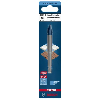 Immagine prodotto di Bosch 2608900593 Bosch EXPERT HEX-9 HardCeramic Bohrer, 10x90mm