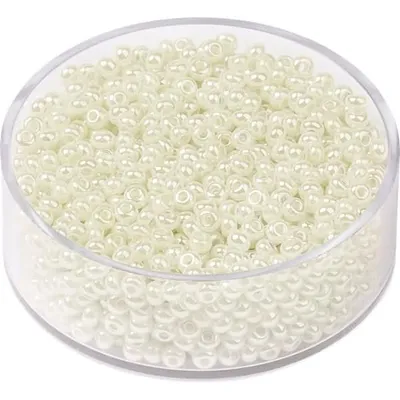 Produktbild von KNORR PRANDELL 213104000 Böhmische Rocailles Ø 25 mm Glas wollweiss