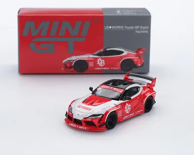 Produktbild von Toyota GR Supra Rot LBWORKS - Mini GT 1:64