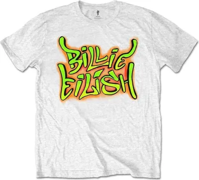 Produktbild von Billie Eilish Graffiti White L T-Shirt