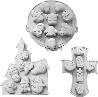 Produktbild von Silikon Backform Set Monster - Halloween Keks