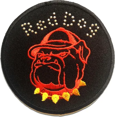 Produktbild von Angry Bulldog - Aufnäher, Bügelbild, Aufbügler, Applikationen, Patches, Flicken, Zum Aufbügeln, Größe: 8.2 x 8.4 cm