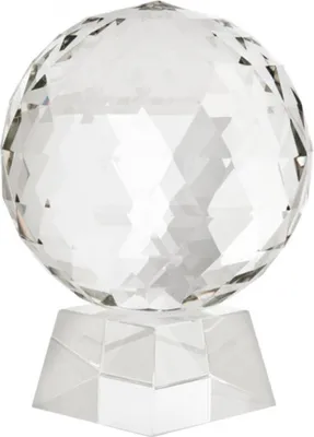 Produktbild von Casa Padrino Luxus Kristall Kugel auf Glas Ständer - Casa Padrino Luxus Collection