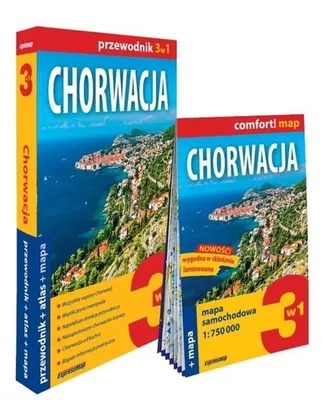 Zdjęcie produktu dla Chorwacja 3w1 przewodnik + atlas + mapa