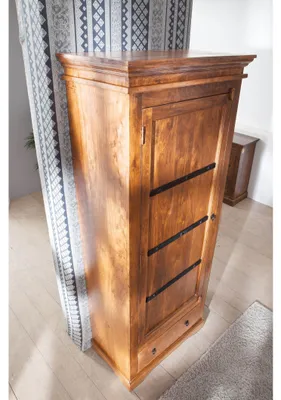 Produktbild von MASSIVMOEBEL24 Schrank Akazie 80x40x193 honig lackiert OXFORD #0900